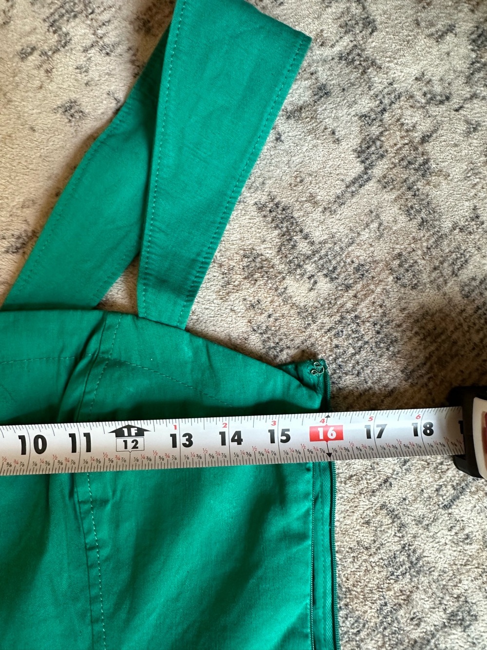 MAEVE ANTHROPOLOGIE GREEN BUTTON FRONT MIDI DRESS SZ 8 BROKEN ZIPPER AS IS - Picture 11 of 13